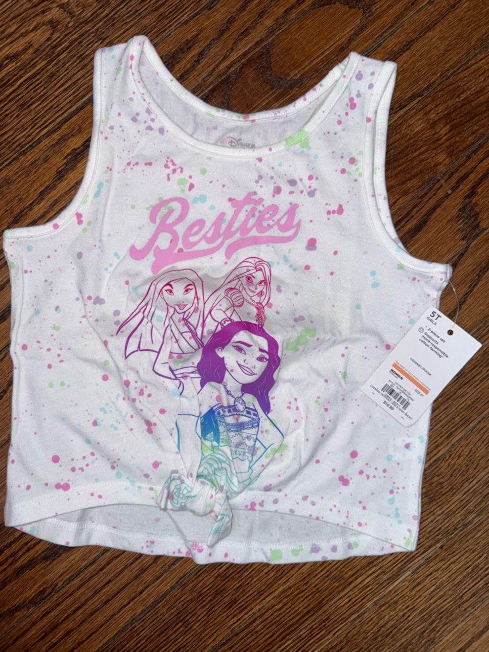 Toddler Disney Princess Besties Tank Top. NWT.